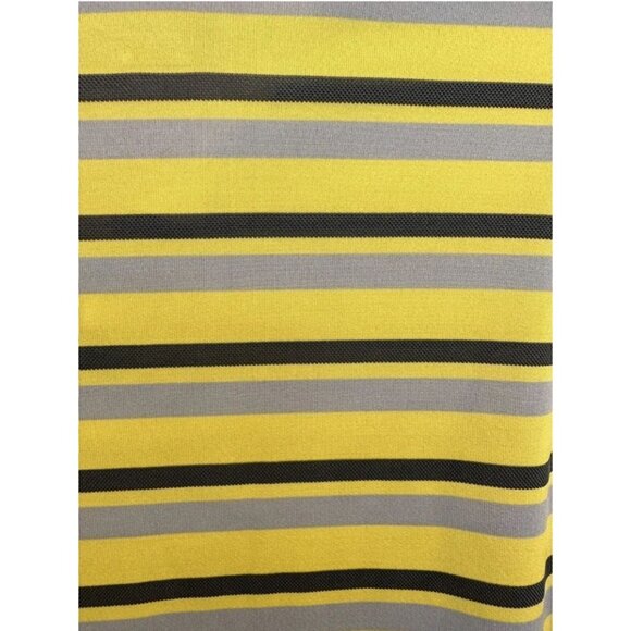 Nike Golf Polo Yellow Grey Men's Size Medium Dri-Fit Technology Classic Comfort - Picture 6 of 7